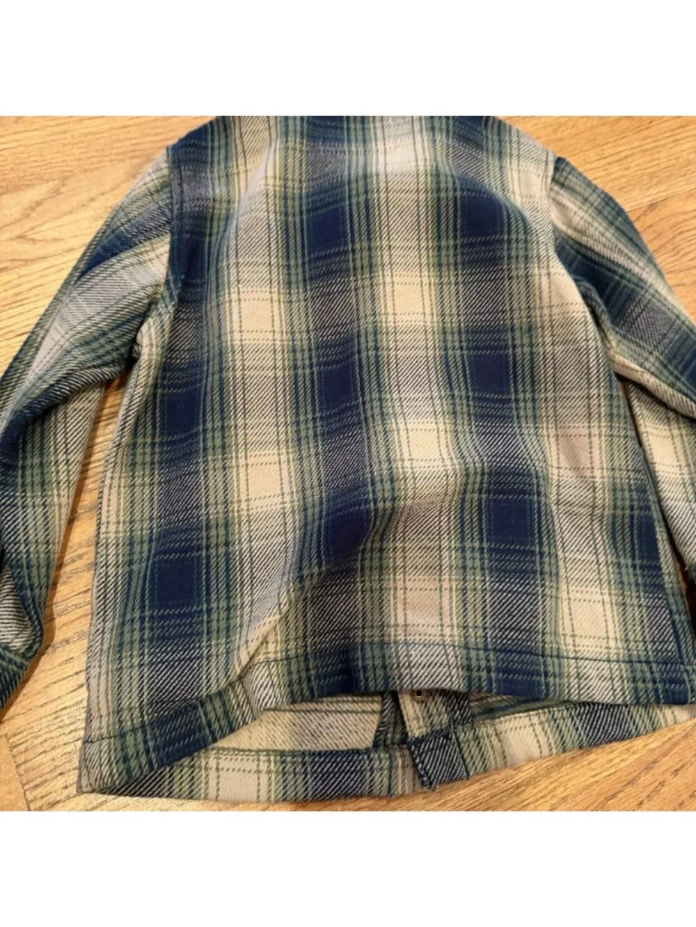 Old Navy Boys Green Tan Shacket Shirt 5t